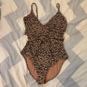 Aerie Leopard One Piece Swimsuit